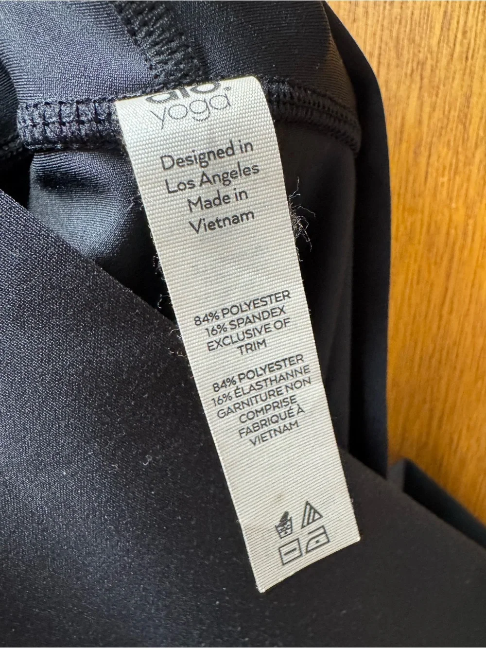 ALO Yoga High-Waisted Sequence Glow in the Dark Leggings Black Large Workout Gym
